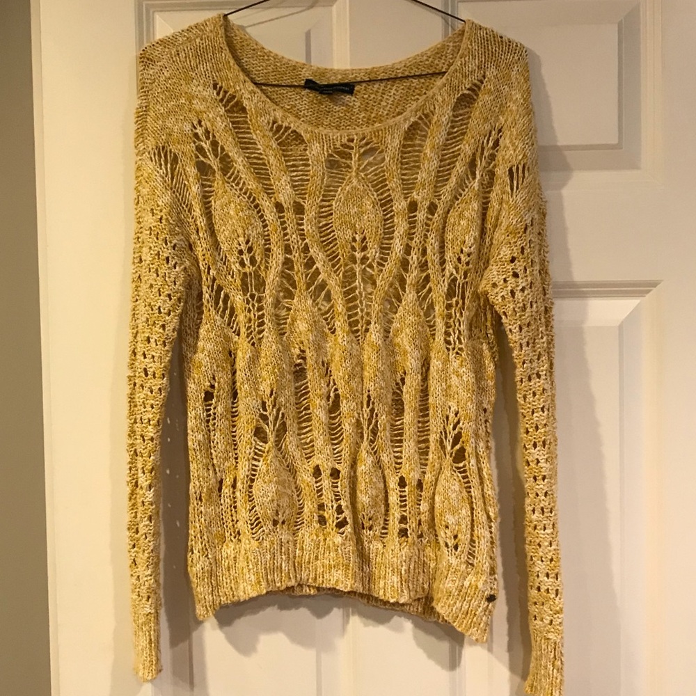 3/$12 American Eagle Outfitters: XS. Mustard+cream